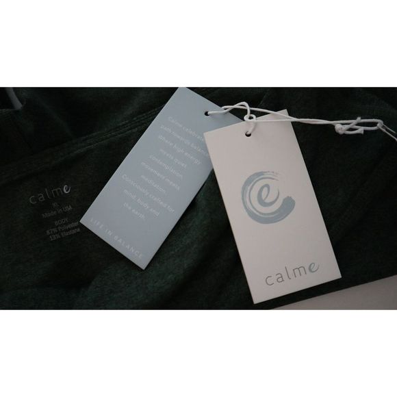 Johnny Was x Calme Women's Sz XL Green Ease Space Dye High Waist Leggings $108 - Picture 5 of 8